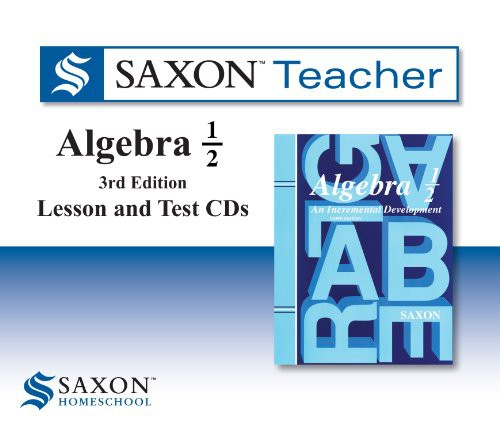 Saxon Algebra 1/2 Homeschool
