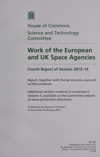 Work of the European and UK Space Agencies