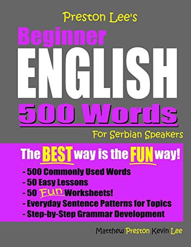 Preston Lee's Beginner English 500 Words For Serbian Speakers