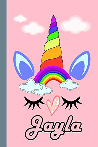 Jayla : Personalized Unicorn Sketchbook For Girls With Pink Name : Jayla