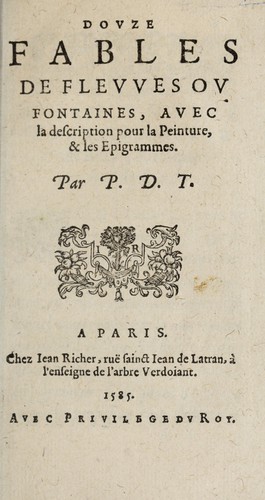 Dovze fables de flevves ov fontaines