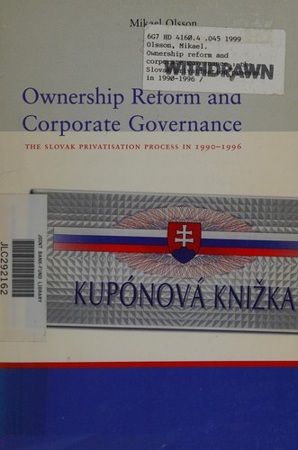 Ownership Reform & Corporate Governance