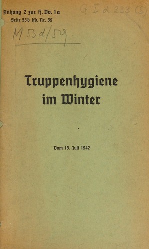 Truppenhygiene im Winter