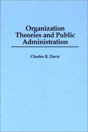 Organization theories and public administration