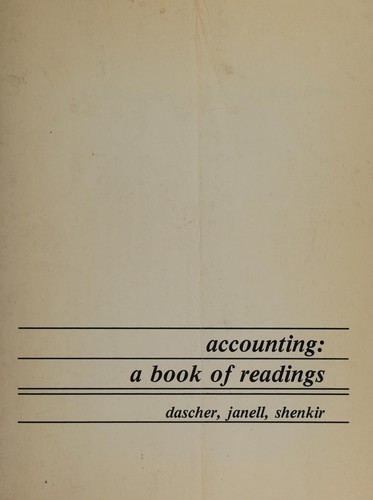 Accounting, a book of readings