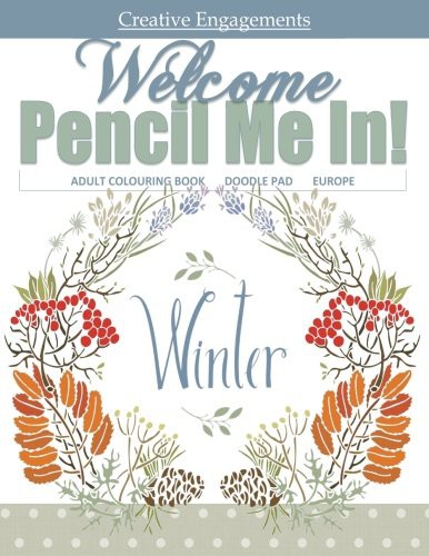 Welcome Winter Adult Colouring Book Doodle Pad Europe