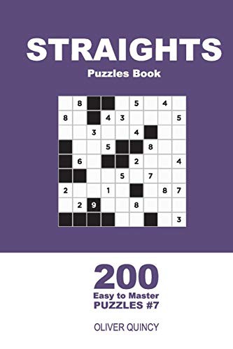 Straights Puzzles Book - 200 Easy to Master Puzzles 9x9