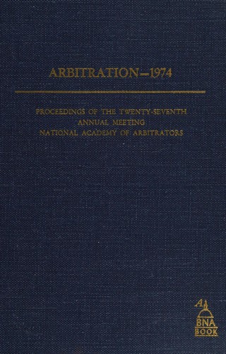 Arbitration, 1974