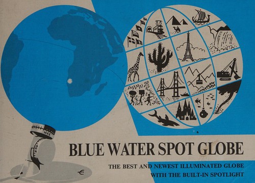 Blue water spot globe