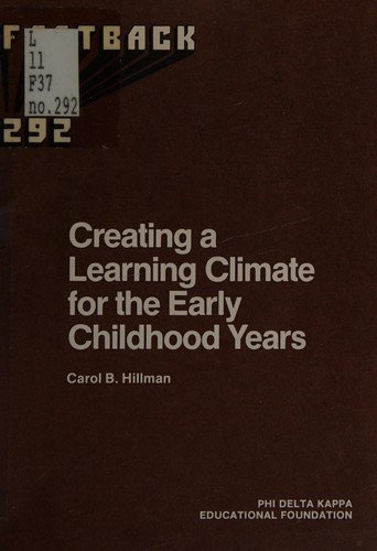 Creating a Learning Climate for the Early Childhood Years