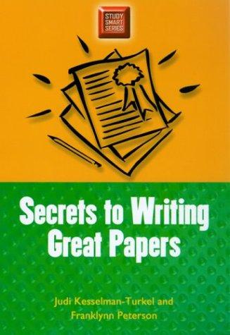 Secrets to writing great papers
