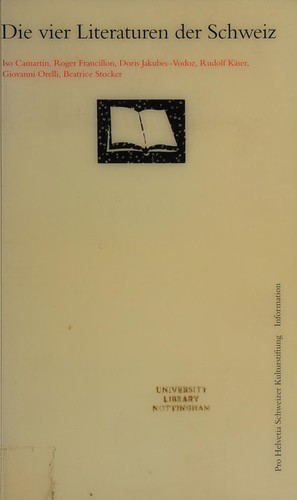 Die vier Literaturen der Schweiz
