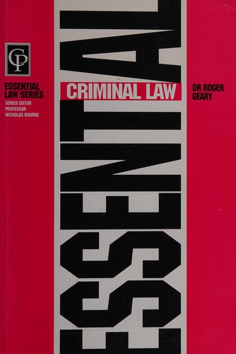 Essential Criminal Law (Essential Law S.)