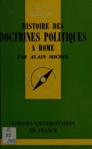 Histoire des doctrines politiques à Rome