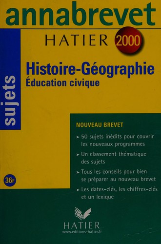 Histoire-géographie, éducation civique