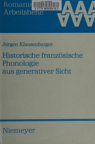 Historische französische Phonologie aus generativer Sicht