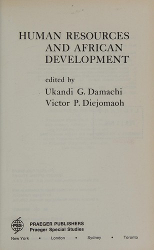Human Resources and African Development