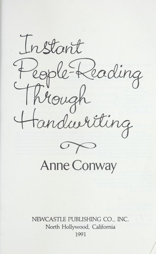 Instant People Reading Through Handwriting