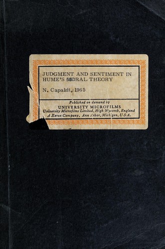 Judgment and sentiment in Hume's moral theory