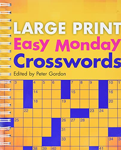 Large Print Easy Monday Crosswords