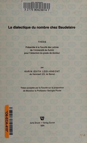 La dialectique du nombre chez Baudelaire