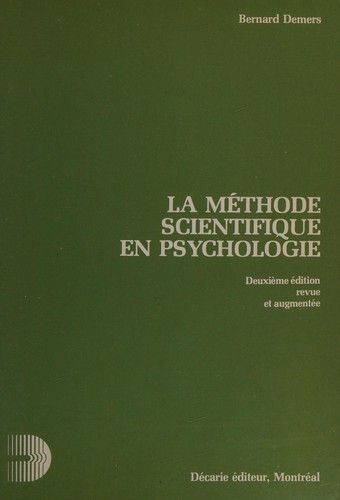 La méthode scientifique en psychologie
