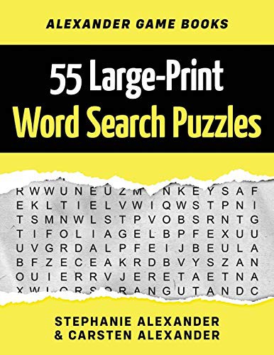 55 Large-Print Word Search Puzzles