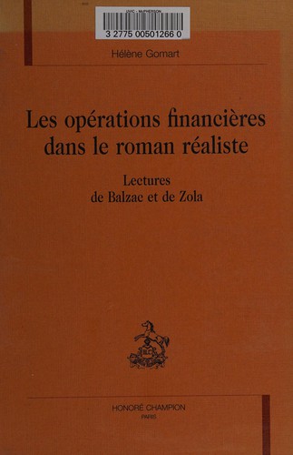 Les opérations financières dans le roman réaliste