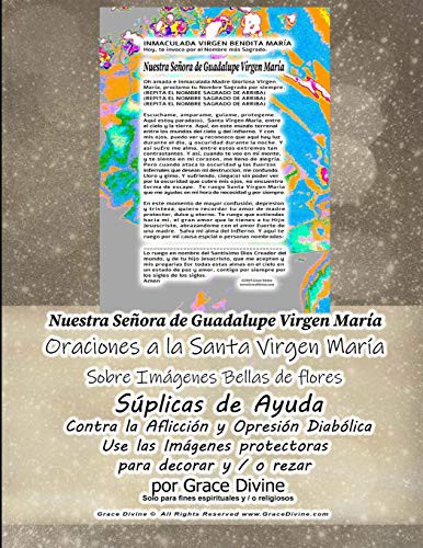 Nuestra Señora de Guadalupe Virgen María Oraciones a la Santa Virgen Maria Sobre Imagenes Bellas de Flores Suplicas de Ayuda