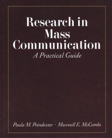Research in mass communication