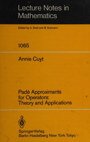 Padé approximants for operators