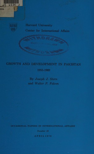 Growth and development in Pakistan, 1955-1969