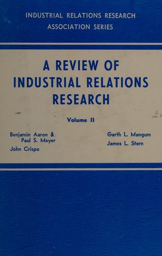 A review of industrial relations research