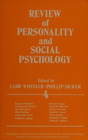 Review of Personality and Social Psychology