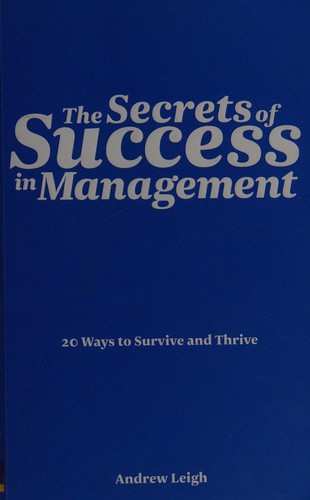 The secrets of success in management
