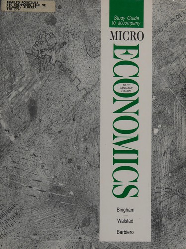 Study Guide to Accompany 'Microeconomics'