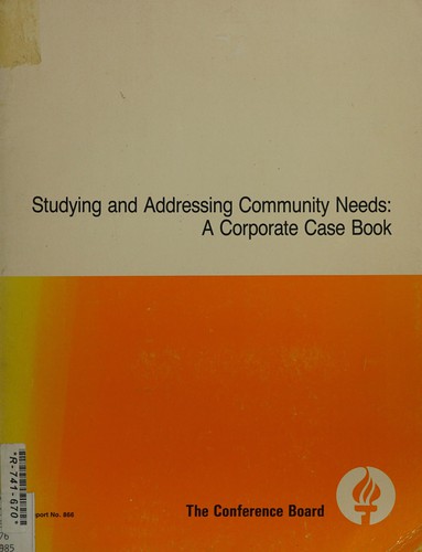 Studying and addressing community needs