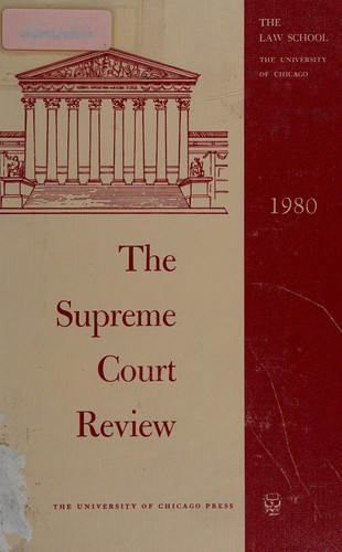 The Supreme Court Review, 1980 (Supreme Court Review)