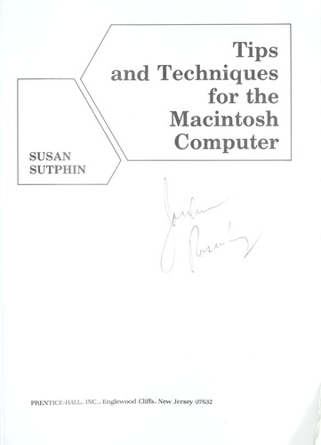 Tips and techniques for the Macintosh computer