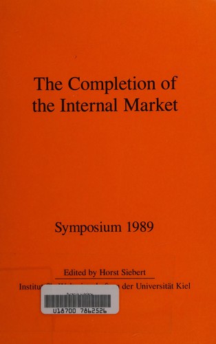 The Completion of the internal market
