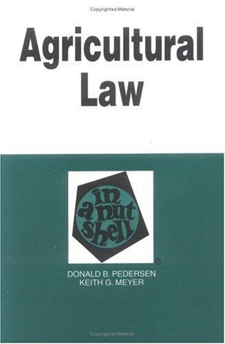 Agricultural law in a nutshell