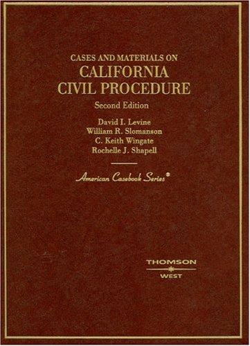 California civil procedure