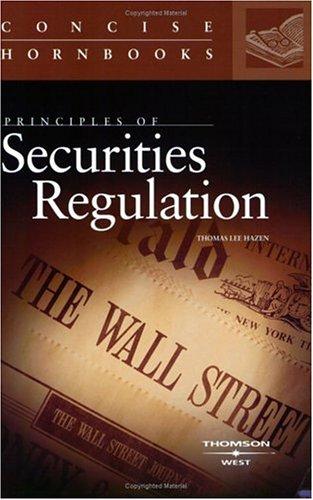 Principles of securities regulation