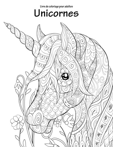 Livre de coloriage pour adultes Unicornes 1