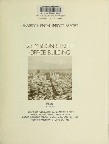 123 Mission Street office building