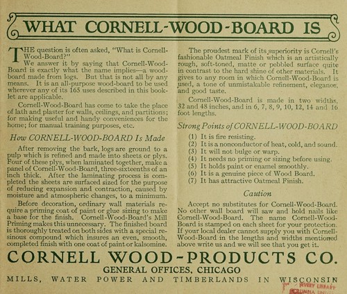 165 uses for Cornell wood board
