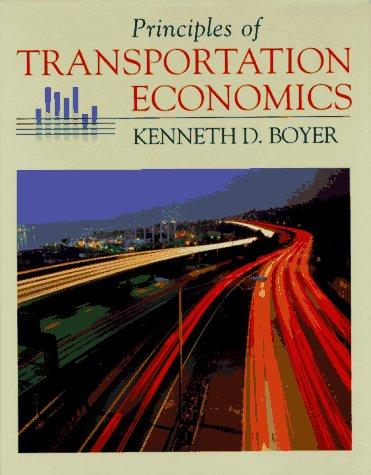 Principles of transportation economics