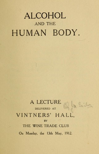 Alcohol and the human body