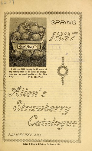 Allen's strawberry catalogue