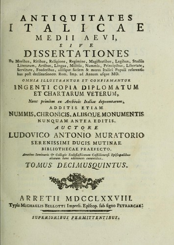 Antiquitates Italicae medii aevi